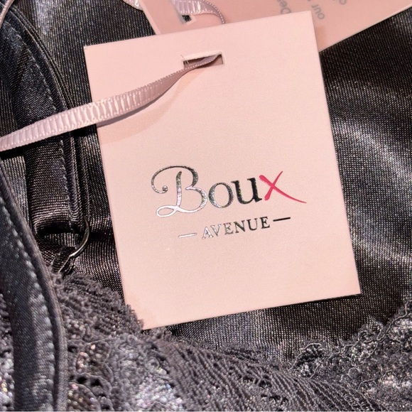 BOUX Apparel BUNDLE (2) Women’s Amelia Satin Chemise Charcoal USA-14 / UK-18 - Picture 12 of 12
